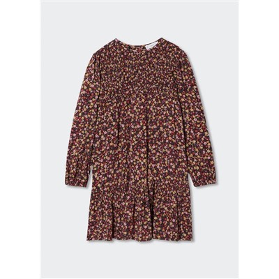 Vestido estampado floral -  Niña | MANGO OUTLET España