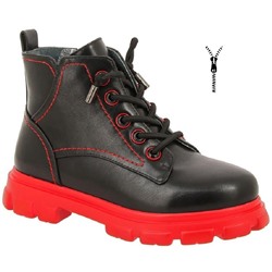 Ботинки Kenka 11424-37 черн\кр ( 4,0)