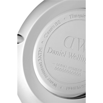 Reloj de cuarzo de piel Bondi - 32 mm - Blanco y plateado
