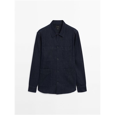 Sobrecamisa denim bolsillos