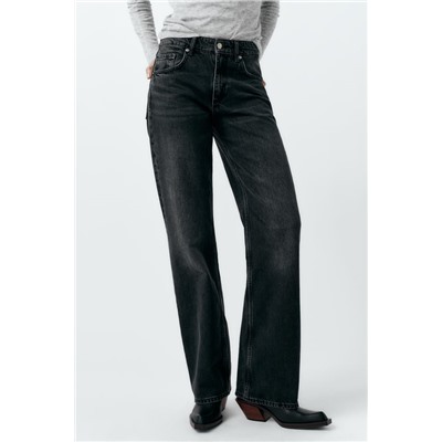 JEANS TRF WIDE LEG TIRO MEDIO FULL LENGTH