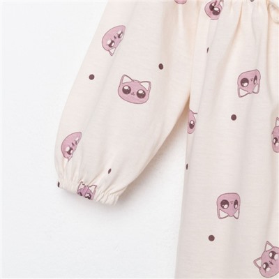 Платье детское KAFTAN Dream, размер 32 (110-116 см), бежевое