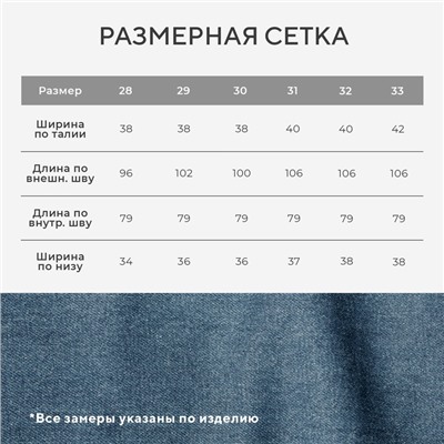 Джинсы мужские MIST размер 30, темно-синий