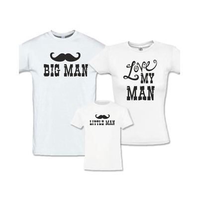 Футболки для семьи "Big Man, Little Man, I love my Man"