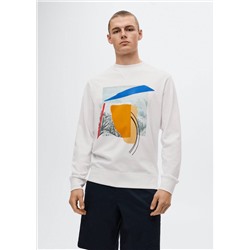 Sudadera algodón estampada -  Hombre | MANGO OUTLET España