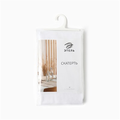 Скатерть Этель Kitchen 150х110 см, цв.белый, 100% хл, саржа 190 г/м2