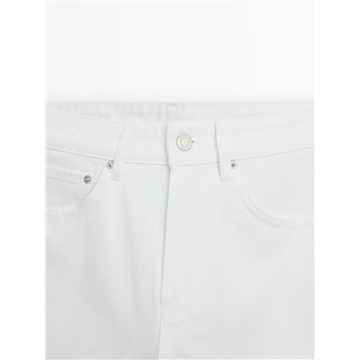 Jeans tiro medio wide leg full length