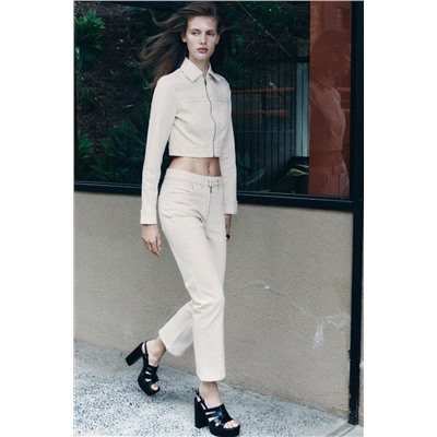 JEANS Z1975 MINI FLARE TIRO ALTO NERVIO