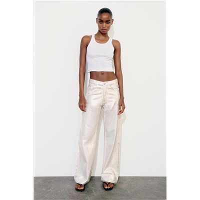 JEANS LOOSE TRF FOIL TIRO MEDIO