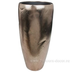 Кашпо полистоун Nobilis Marco "Pa-silverbrown Vase", D40хH85 см с тех.горшком