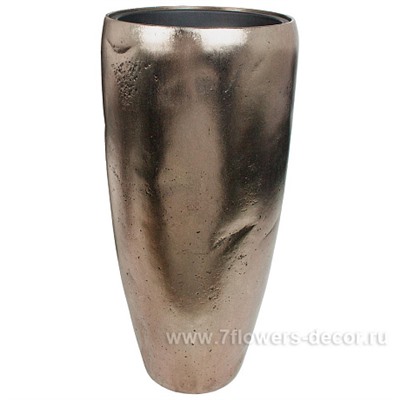 Кашпо полистоун Nobilis Marco "Pa-silverbrown Vase", D40хH85 см с тех.горшком