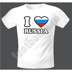 Футболка  "Я люблю Россию"