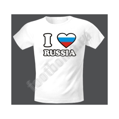 Футболка  "Я люблю Россию"