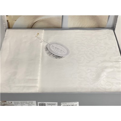 Постельное белье Karven жаккард евро Sarmasik Cream