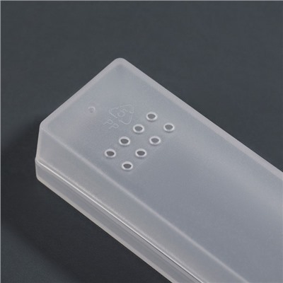 Бокс для хранения, с крышкой, 3.1×18.9×2.2 см, прозрачный
