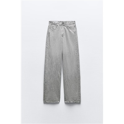 PANTALÓN FLUIDO ANCHO EFECTO DENIM