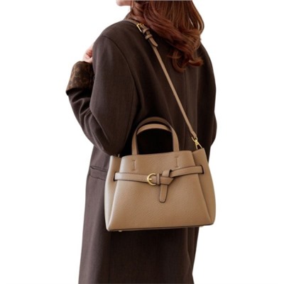 Женская кожаная сумка 9267 BEIGE