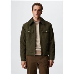 Cazadora vaquera cuello borreguito -  Hombre | MANGO OUTLET España