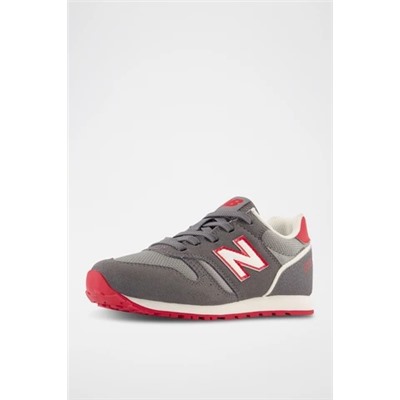 Zapatillas 373 - Gris y rojo