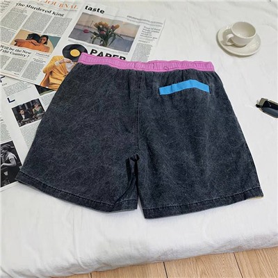 Мужские пляжные шорты Pull & Bea*r с эффектом потертостей в стиле колор блок 🩳  Экспорт
