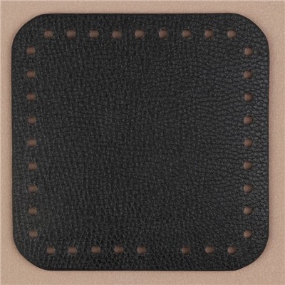 Донце для сумки, квадратное, 15 × 15 × 0,3 см, цвет чёрный