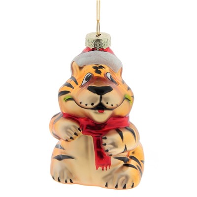Украшение новогоднее "Тигр", L6,5 W6,5 H10,5 см, 2в.