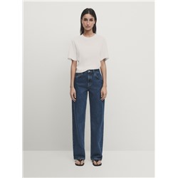 Jeans tiro bajo straight fit regular length