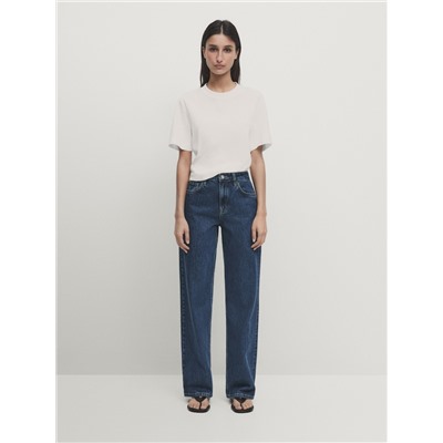 Jeans tiro bajo straight fit regular length