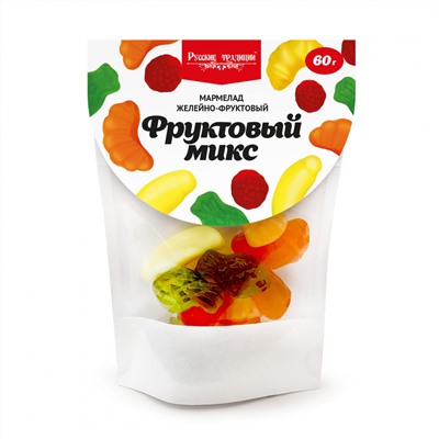 Мармелад жевательный "Фруктовый микс", 60г