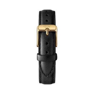 Reloj de cuarzo de piel y chapado en oro amarillo Petite Sheffield