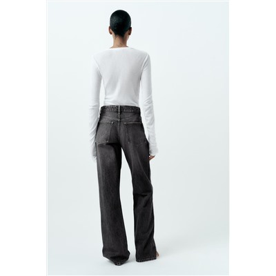 JEANS TRF RECTOS TIRO BAJO