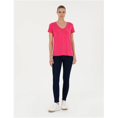 Pink Comfort Fit Basic T -For