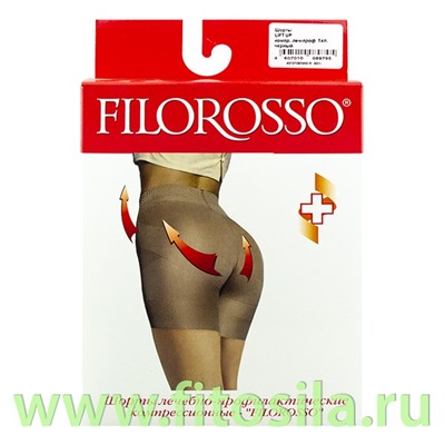 Шорты Lift Up Моделирующие (Бразильский эффект) "Filorosso", 1 кл., р. 3, черные, компресс, леч.-проф.9795 **