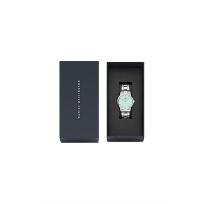 Reloj de cuarzo de acero Iconic Link - 36 mm - Plateado y verde