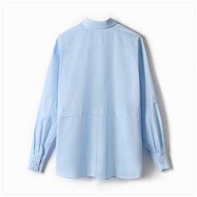 Блузка женская MINAKU: Casual Collection цвет голубой, р-р 50