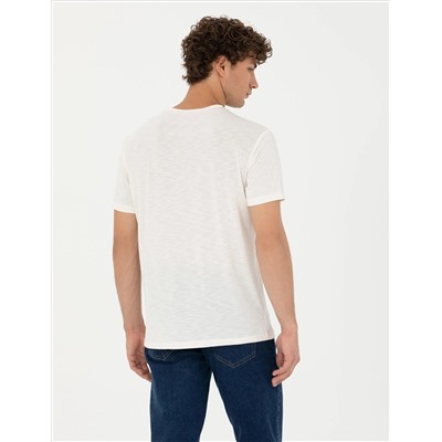 Ekru Slim Fit T -For