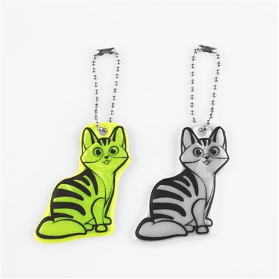Светоотражающий элемент «Кошечка», двусторонний, 5,9 × 4,7 см, цвет МИКС