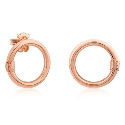 Pendientes Hold - plata bañada oro rosa 18 kt