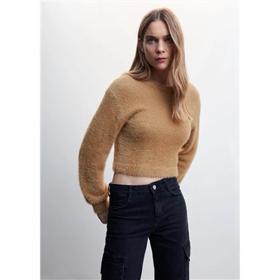 Jersey punto efecto pelo -  Mujer | MANGO OUTLET España