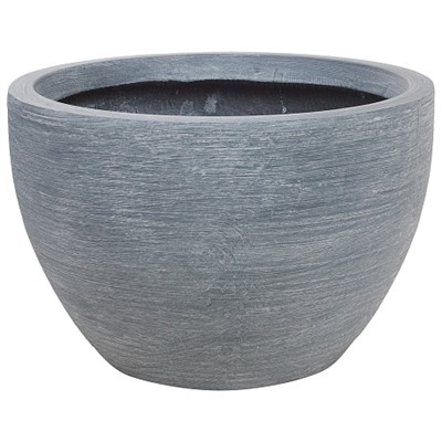 Кашпо Nobilis Marco "Stone graphite Round" (файберглас), D38хH25 см