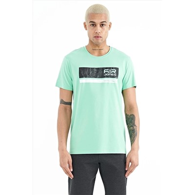 Мужская футболка Luke Water Green с круглым вырезом — 88221 A11ER-88221
