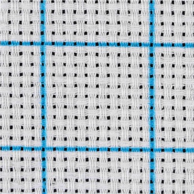 Канва для вышивания, в клетку, №11, 30 × 20 см, цвет белый