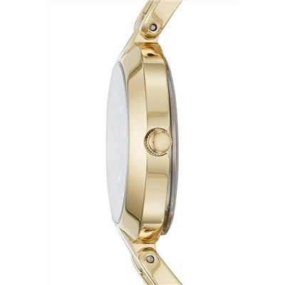 Reloj de cuarzo de acero Kerrigan - Dorado y blanco