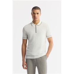 Футболка с воротником ekru polo текстурированная футболка из трикотажа Rayon