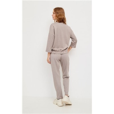 Брюки женские на резинке F212-0820 бежевые
