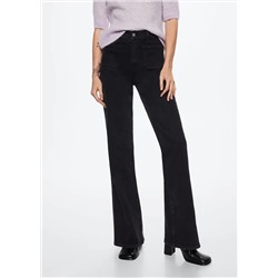 Jeans flare bolsillos -  Mujer | MANGO OUTLET España