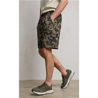 Шорты F411-09020 khaki camo