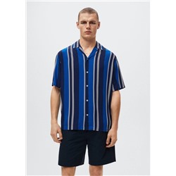 Camisa fluida rayas -  Hombre | MANGO OUTLET España