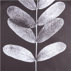 Штора для ванной водоотталкивающая Этель «Natural print», 145×180 см, цвет серый, ткань оксфорд, 210гр/м2