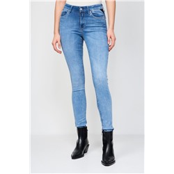Vaquero skinny fit de tiro alto Luzien - Azul claro